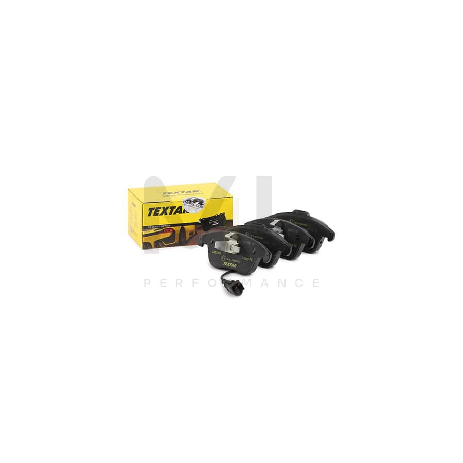 TEXTAR 2433301 Brake pad set with integrated wear warning contact