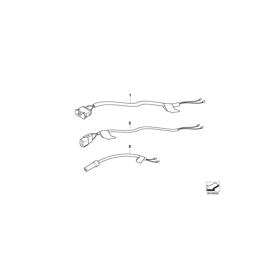 Genuine BMW 61126988910 E61 Rep. Kit For Alt. Sensor, Rear Right (Inc. 525i, 550i & 523i)