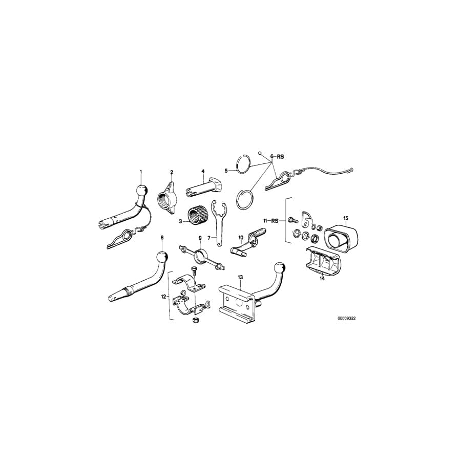 Genuine BMW 71601245137 E28 E24 E12 Lock WESTFALIA (Inc. 320i, 728iS & 525i)