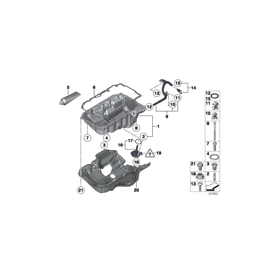Genuine BMW 13538517659 F36 G20 F20 Cable Clip (Inc. 328dX, 320xd & 320dX)