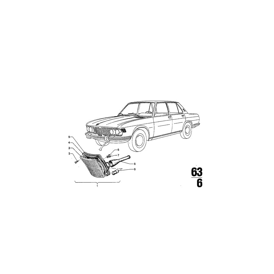 Genuine BMW 63131356808 Lens Right (Inc. 3.0SBav, 3.3L & 3.3Li)