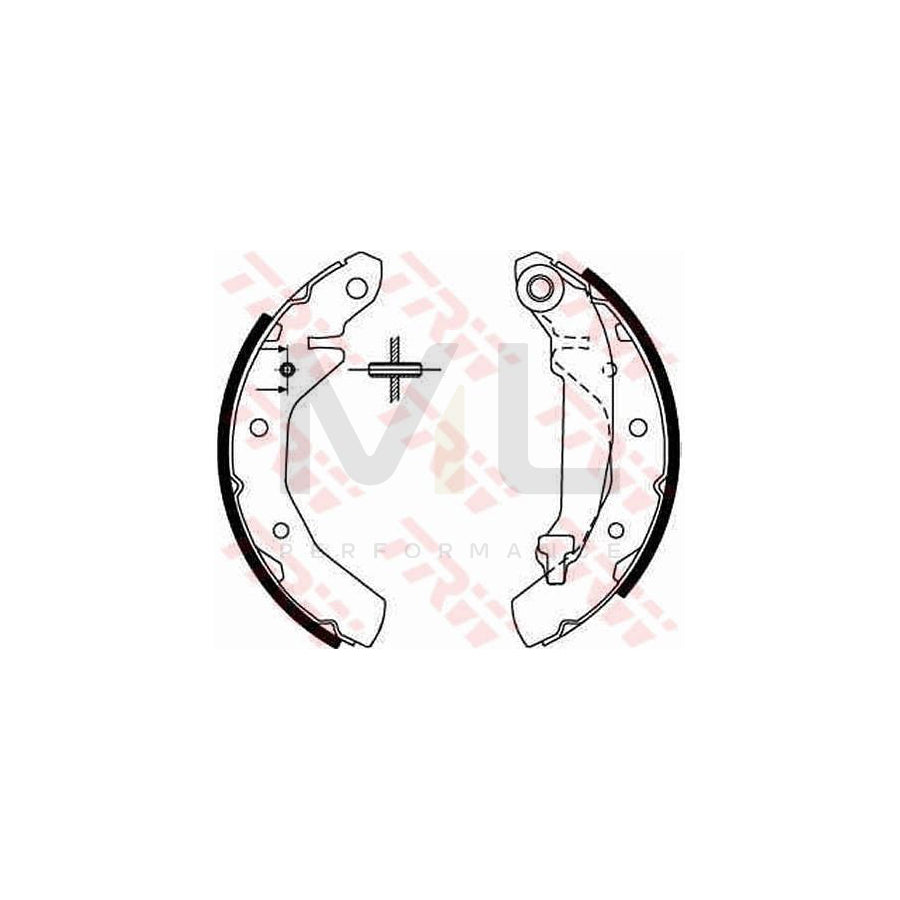 TRW GS8646 Brake Shoe Set for DAEWOO Tico