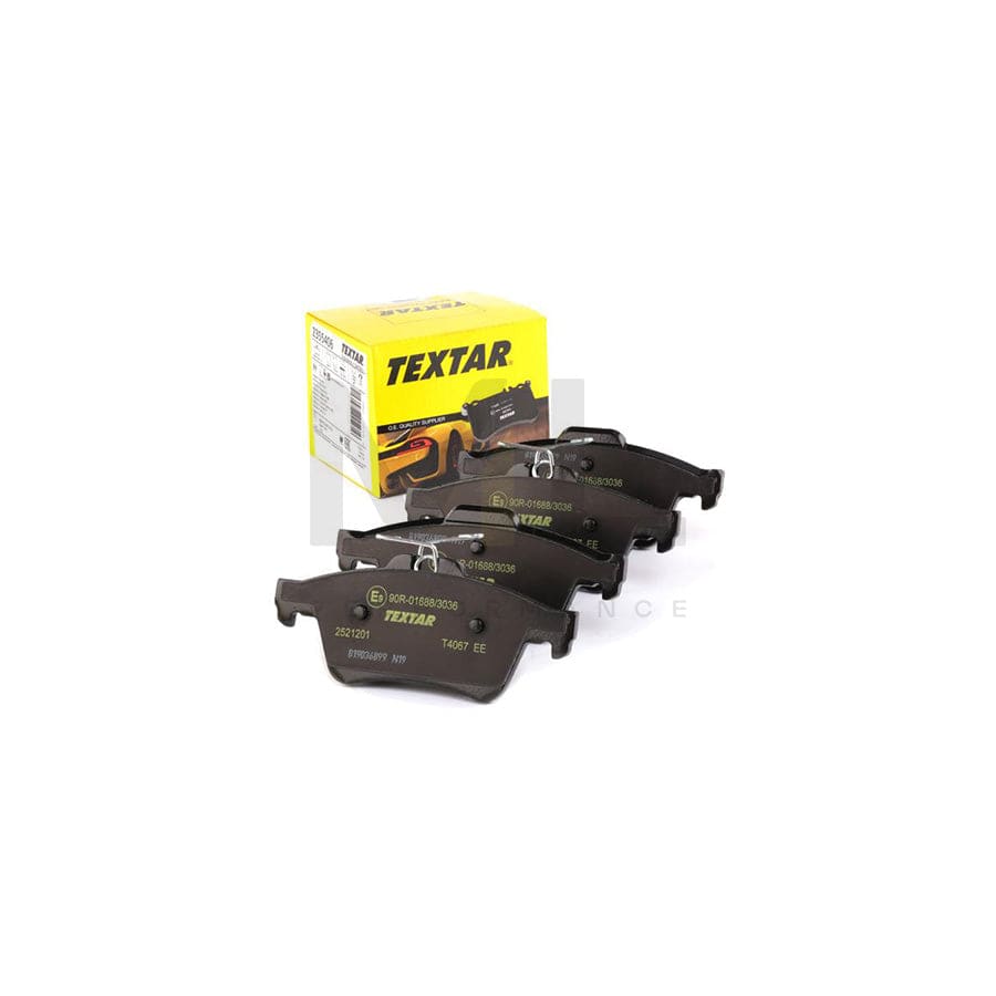 TEXTAR 2521201 Brake pad set not prepared for wear indicator