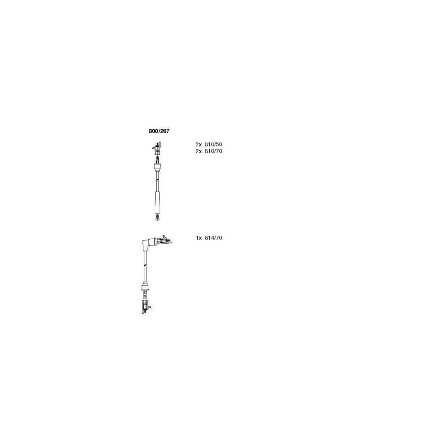 Bremi 800/267 Ignition Cable Kit for Ford Transit