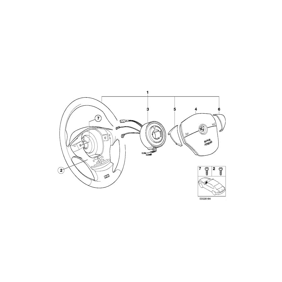 Genuine BMW 61312496278 E36 Covering Right KYALAMI (Inc. Z3 M)
