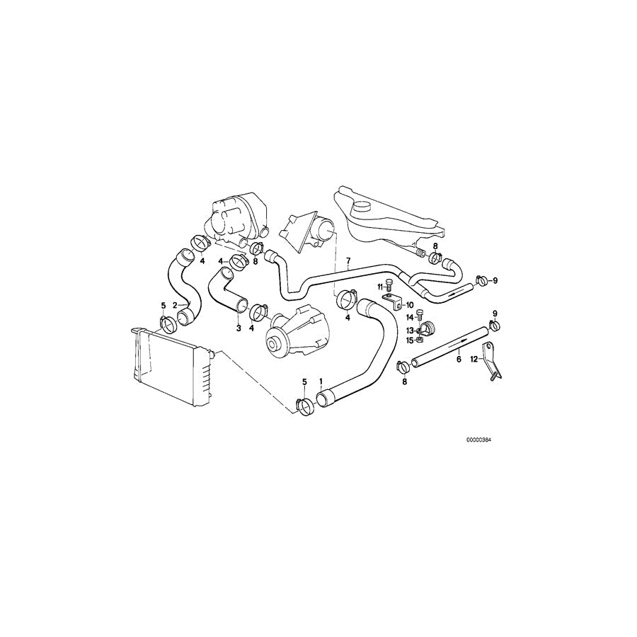 Genuine BMW 11532242385 E34 Hose (Inc. 524td)