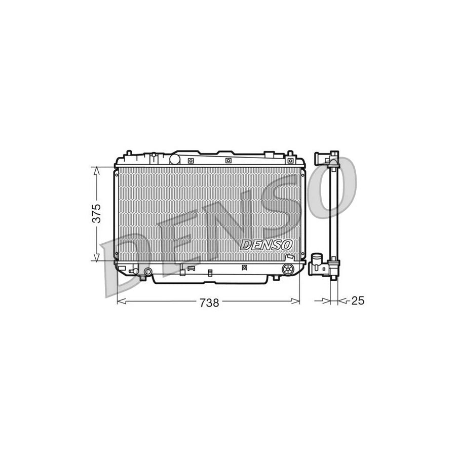 DENSO DRM50021 Engine Radiator for Toyota Rav4 II Off-Road (Xa20)