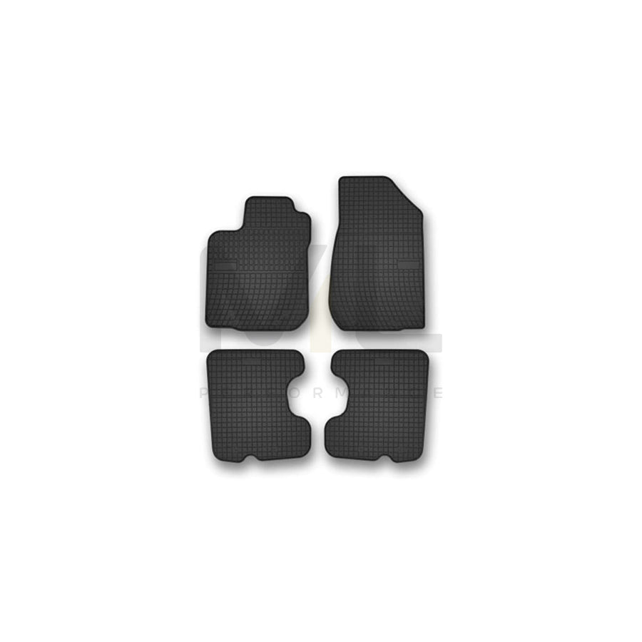 FROGUM Tailored 402270 Floor mat set for DACIA Sandero II Elastomer, Front and Rear, Quantity: 4, Black, (LHD)