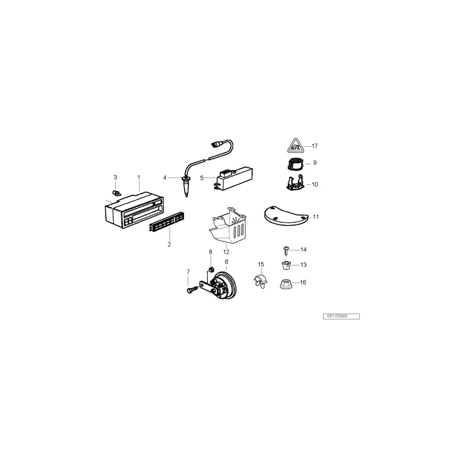Genuine BMW 65818357687 E36 Input Unit On-Board Computer Uncoded ESPANOL (Inc. 316i, 318i & 325td)