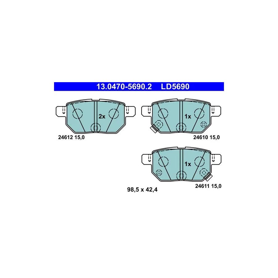 ATE 13.0470-5690.2 Brake Pad Set
