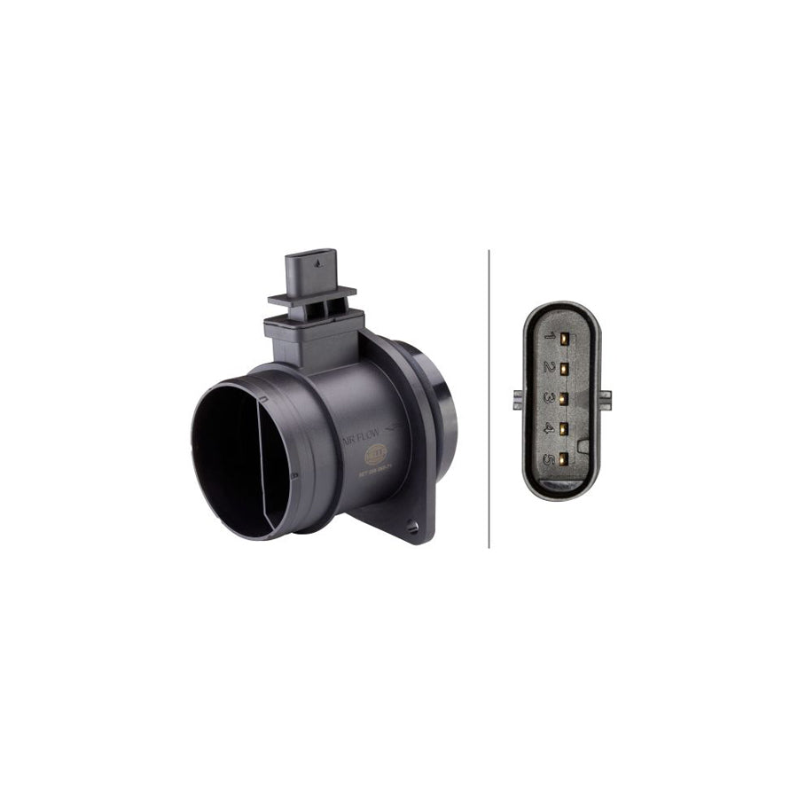 Hella 8ET 358 095-711 Mass Air Flow Sensor