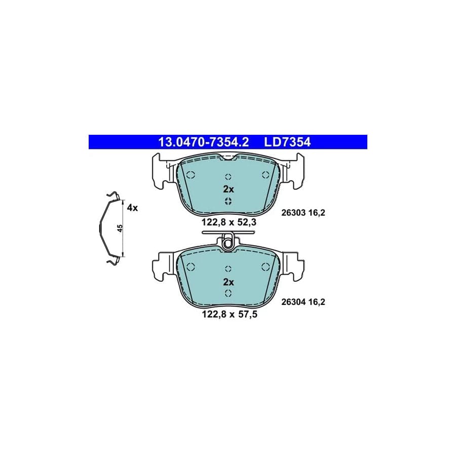 ATE 13.0470-7354.2 Brake Pad Set