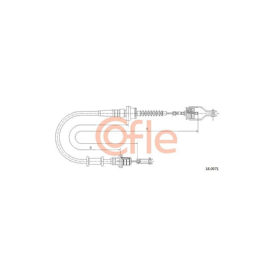 Cofle 92.18.0071 Clutch Cable for Nissan Micra II Hatchback (K11)