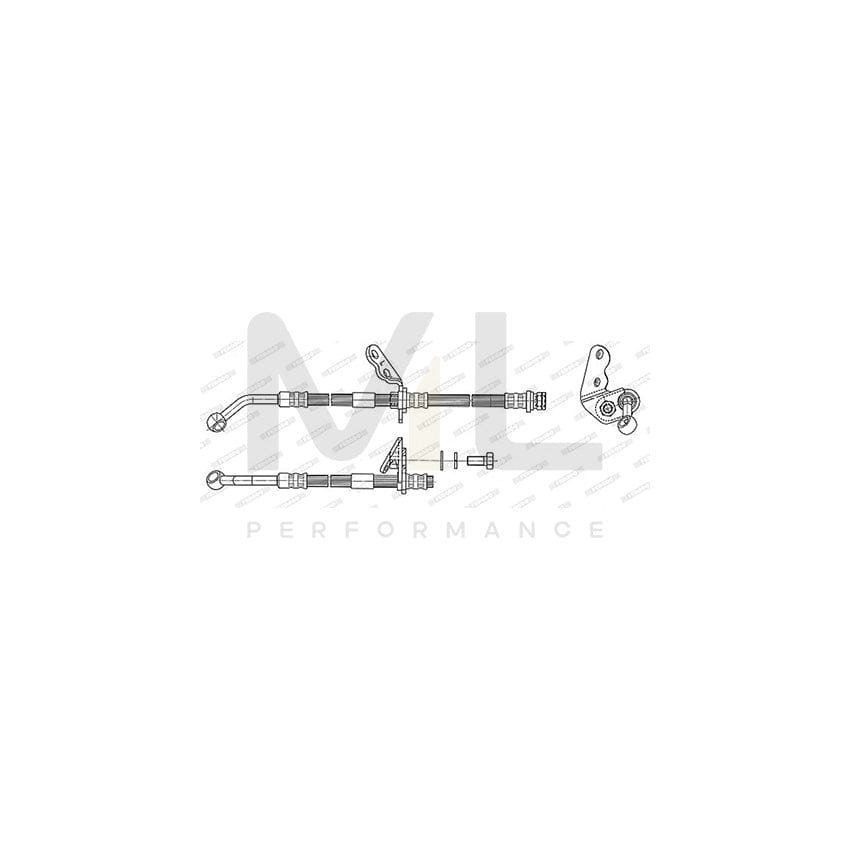 Ferodo FHY3216 Brake Hose for Honda Civic 445mm, Ø10