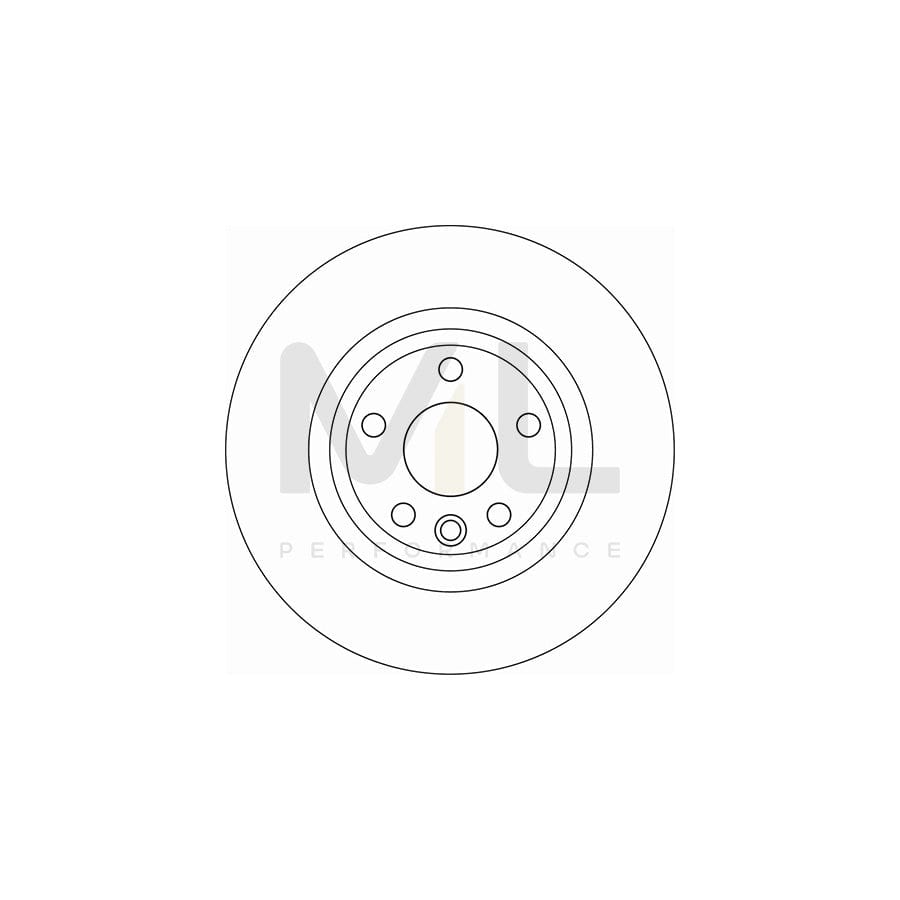 TRW DF6947 Brake Disc for LAND ROVER Discovery Sport (L550) Solid, Painted, High-carbon - 1 piece