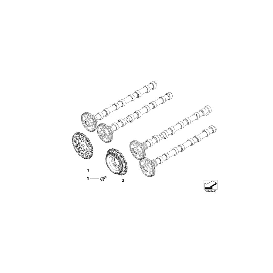 Genuine BMW 11317793641 E65 Camshaft Sprocket Zyl. 5-8 (Inc. 745d)