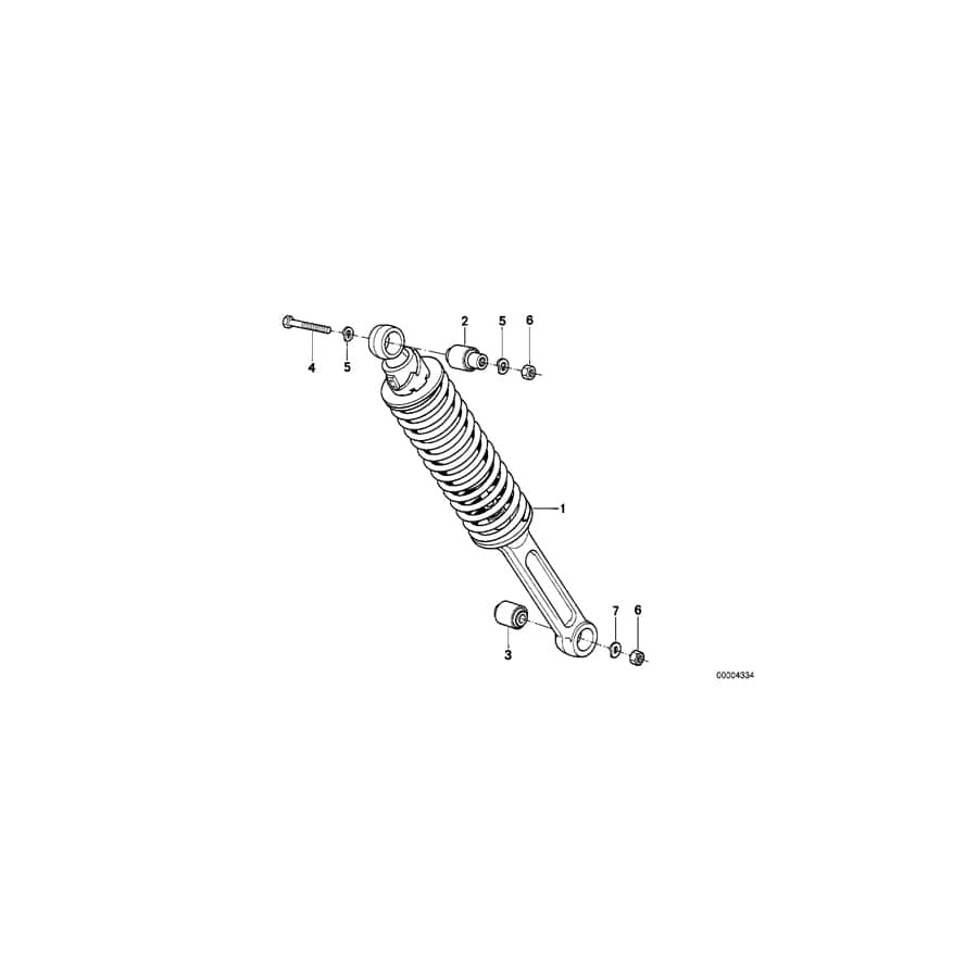 Genuine BMW 33531457446 Hex Bolt (Inc. R 100 GS)