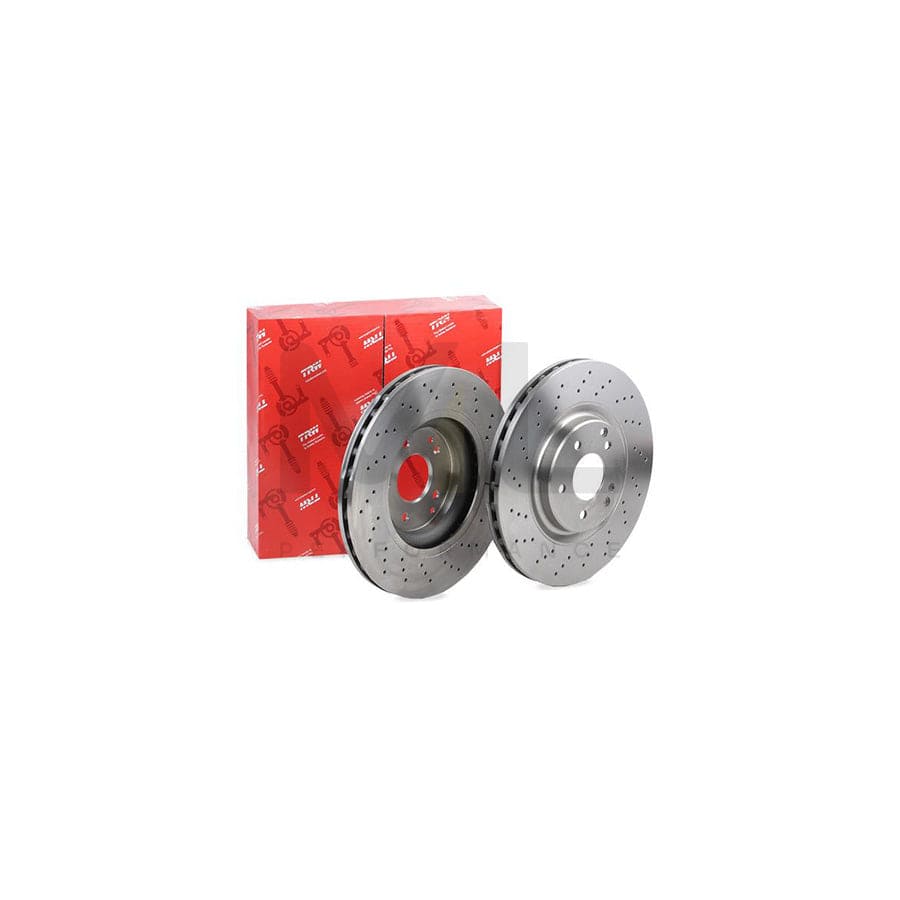 TRW DF6153S Brake Disc Perforated / Vented, Vented - 1 piece