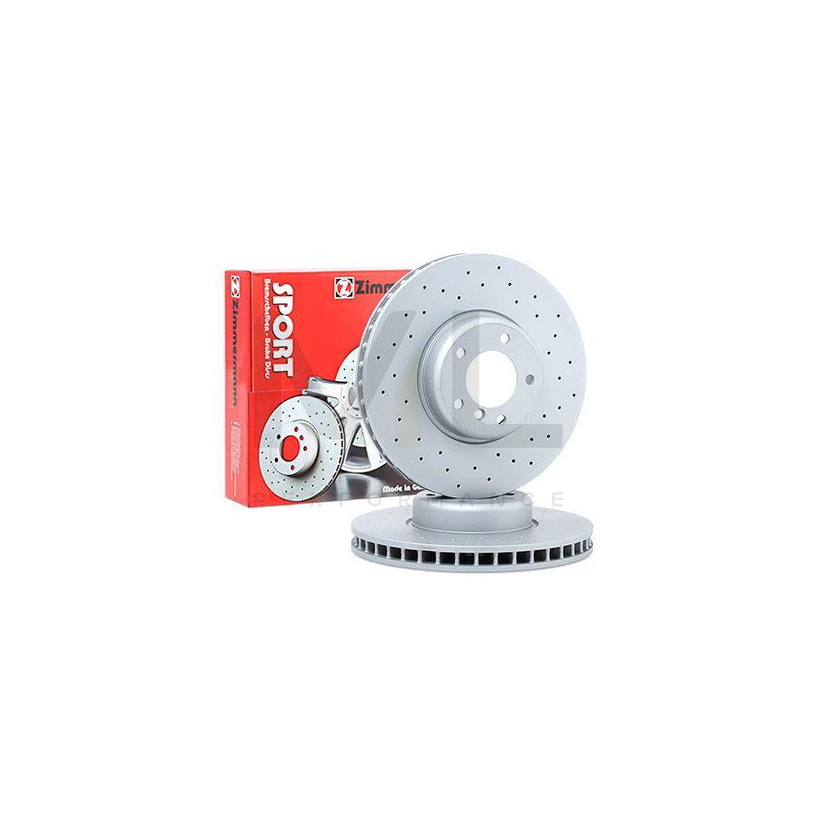 ZIMMERMANN SPORT COAT Z 150.3481.52 Brake Disc Internally Vented, Perforated, Coated, High-carbon - 1 piece