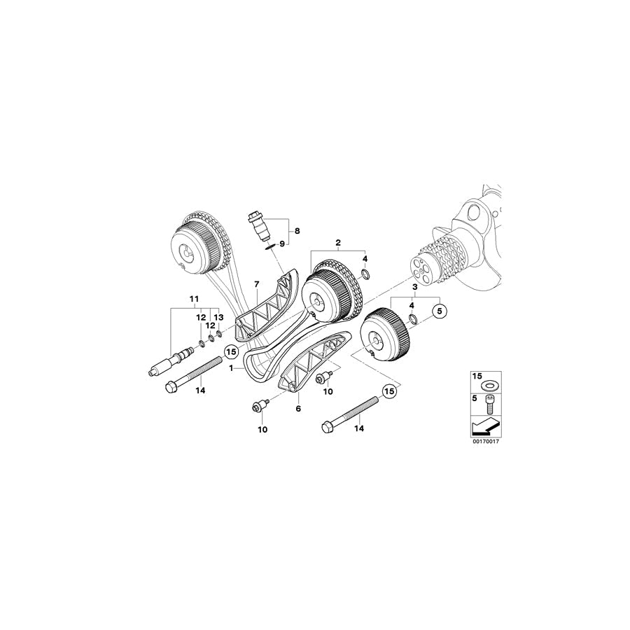 Genuine BMW 11317841167 E92 E93 E90 Camshaft Exhaust Zyl.5-8 (Inc. M3)