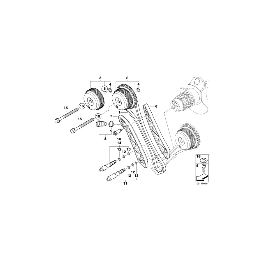 Genuine BMW 11317841166 E92 E93 E90 Camshaft Exhaust Zyl.1-4 (Inc. M3)
