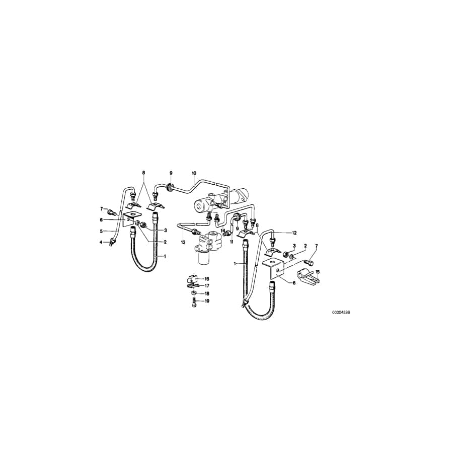 Genuine BMW 34321108306 E21 E23 E12 Spacer (Inc. 320i, 3.0S & 732i)
