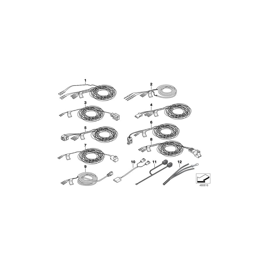 Genuine BMW 61127492553 F45 F46 Ground Cable (Inc. 220d, 216d & 216i)
