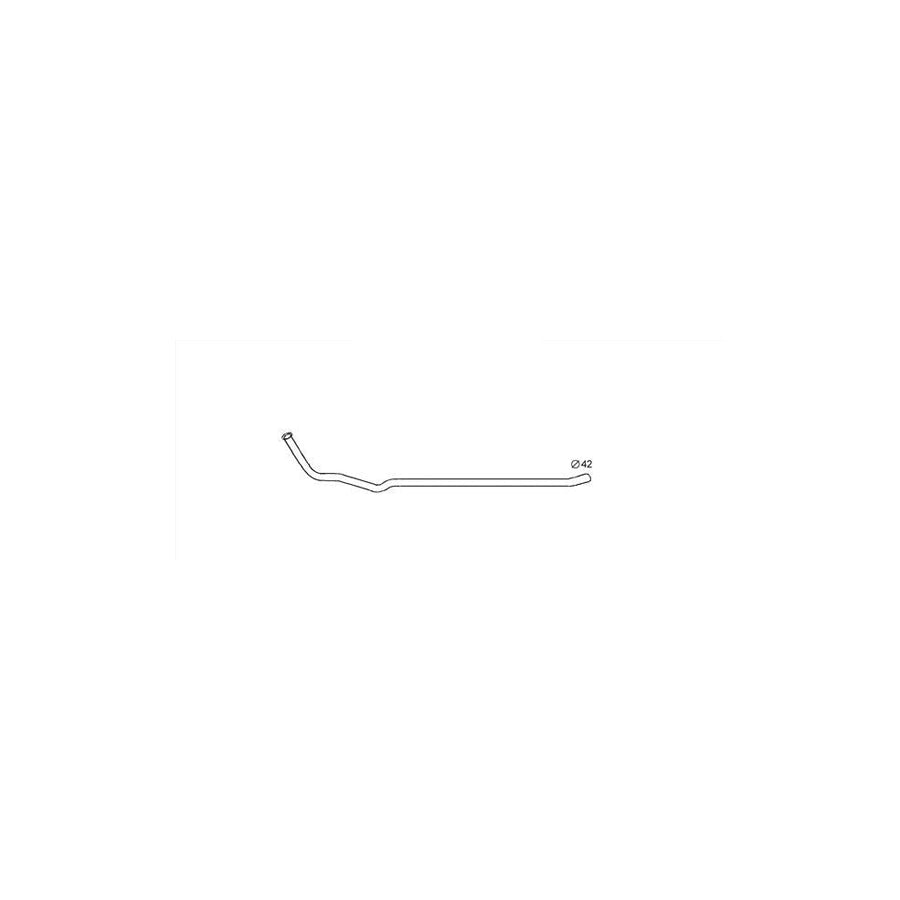 Hella 8LA 366 005-701 Exhaust Pipe For Peugeot 504 Saloon