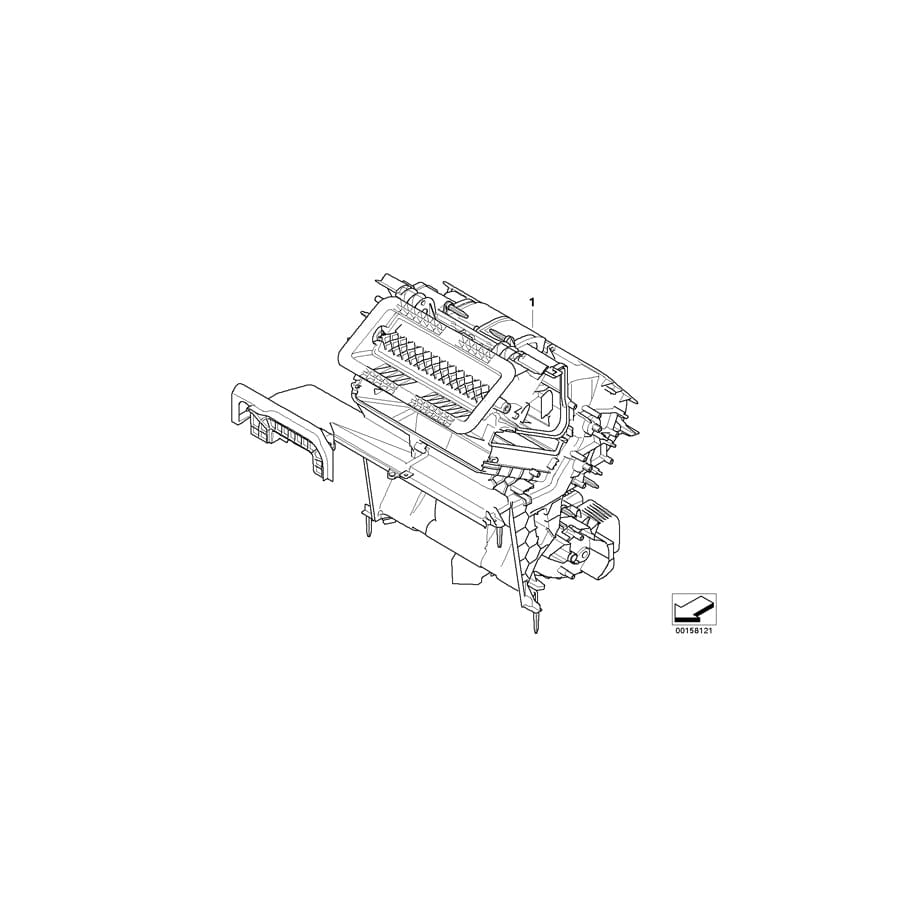 Genuine BMW 64119127180 E71 E70 E72 Empty Housing F Heater/Air Condit.Unit (Inc. X5 3.5d, X5 50iX & X6 M)