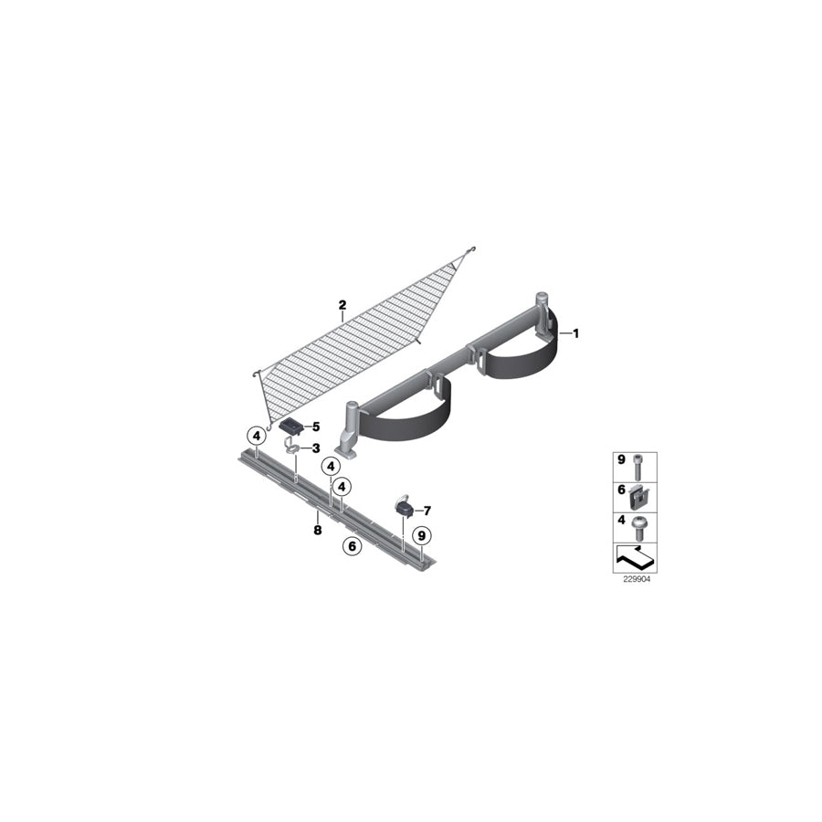 Genuine BMW 51476972985 E70 F25 Cover, Fastening Loop, Front SCHWARZ (Inc. X5 3.0sd, X5 M50dX & X5 35dX)