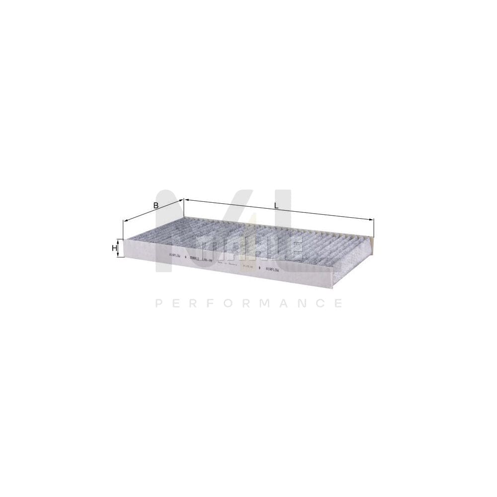 MAHLE ORIGINAL LAK 78 Pollen filter Activated Carbon Filter | ML Performance Car Parts