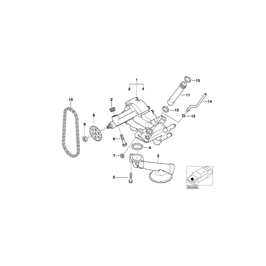 Genuine BMW 11421435020 E53 O-Ring (Inc. X5 4.4i & X5 4.6is)