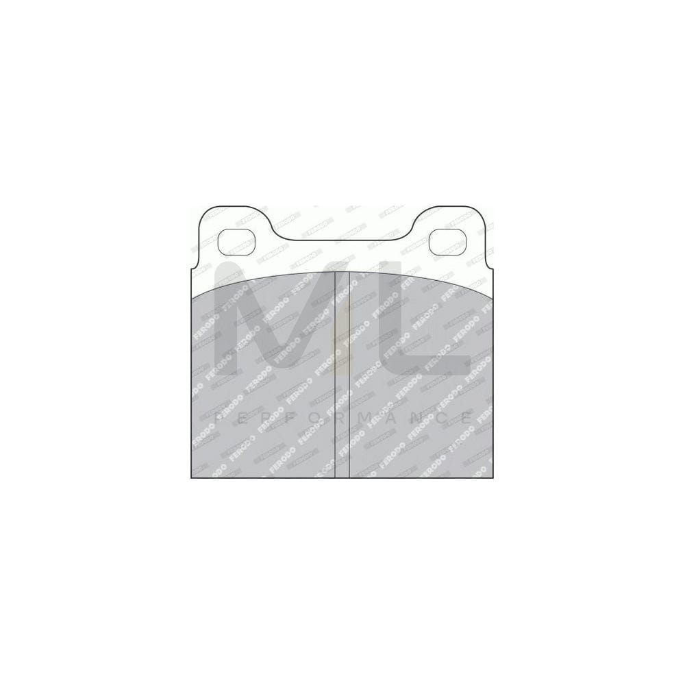 Ferodo Premier FDB2H Brake Pad Set Not Prepared for Wear Indicator