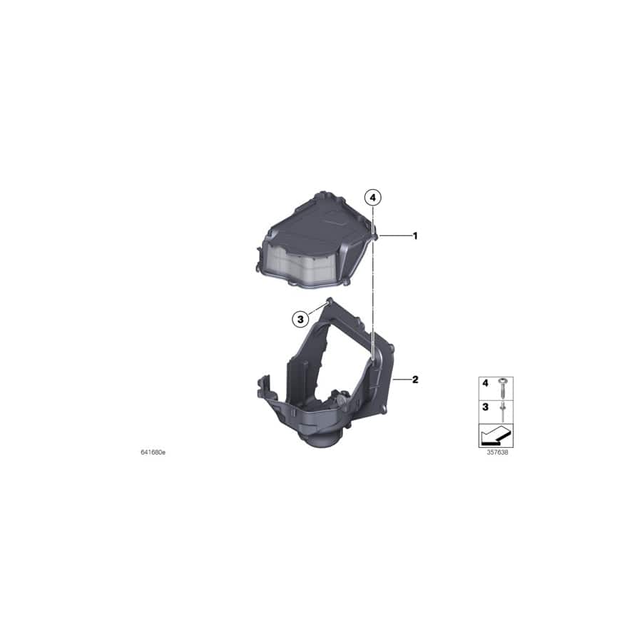Genuine BMW 64119216214 F02 F10 Blower Housing (Inc. 740d, 730Li & M6)