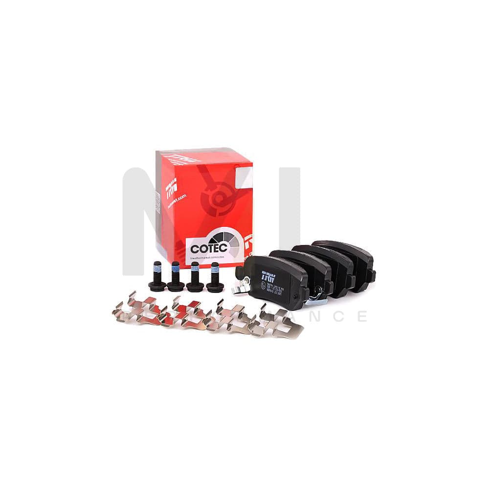TRW Cotec Gdb1515 Brake Pad Set With Acoustic Wear Warning, With Brake Caliper Screws, With Accessories