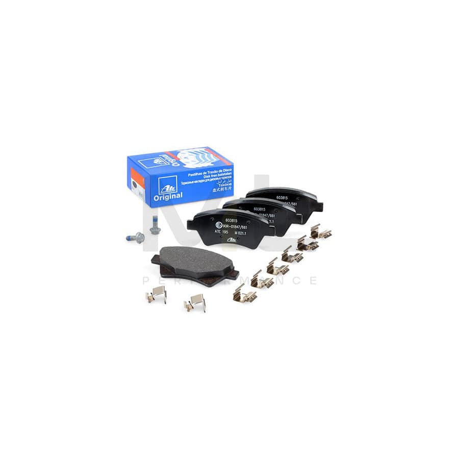 ATE 13.0460-3815.2 Brake pad set excl. wear warning contact, with brake caliper screws, with accessories