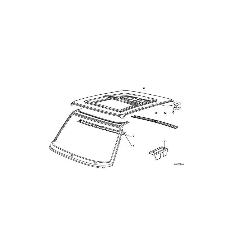 Genuine BMW 41231868607 E21 Bracket Interior Light (Inc. 320, 318i & 323i)