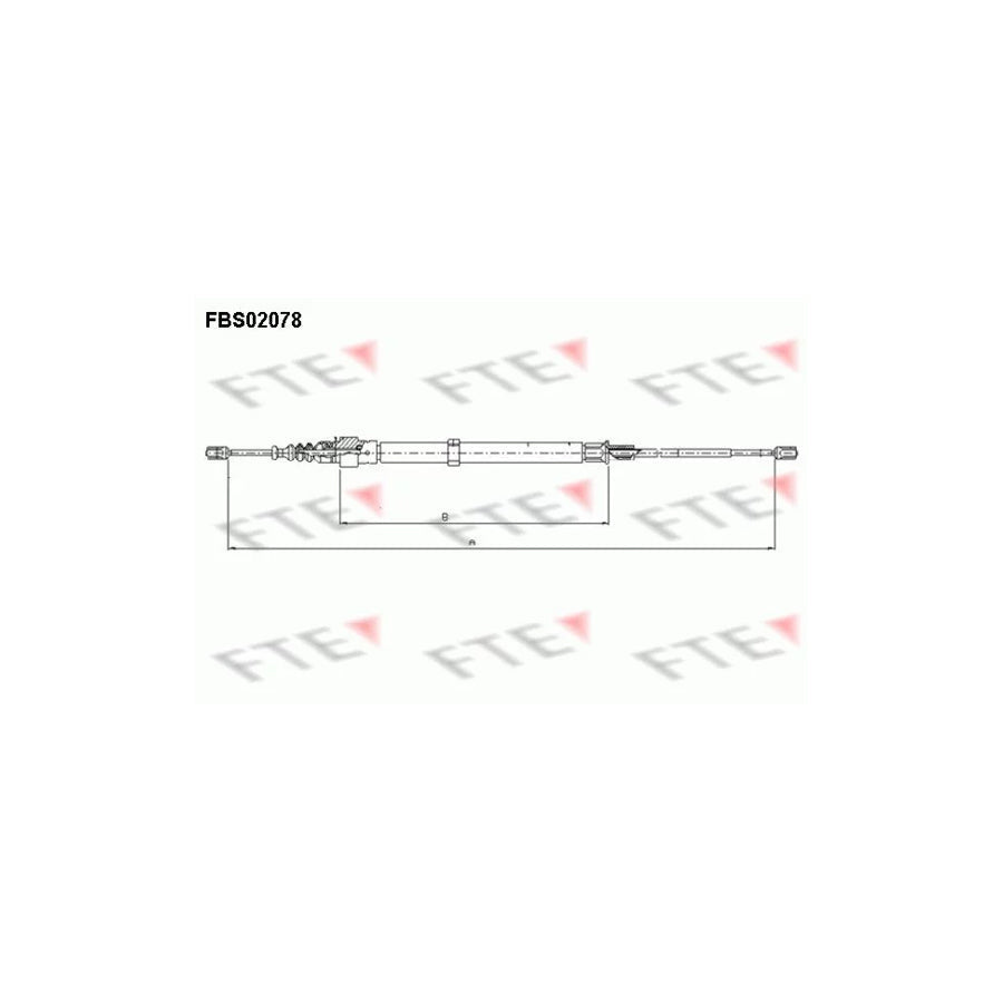 FTE Fbs02078 Hand Brake Cable