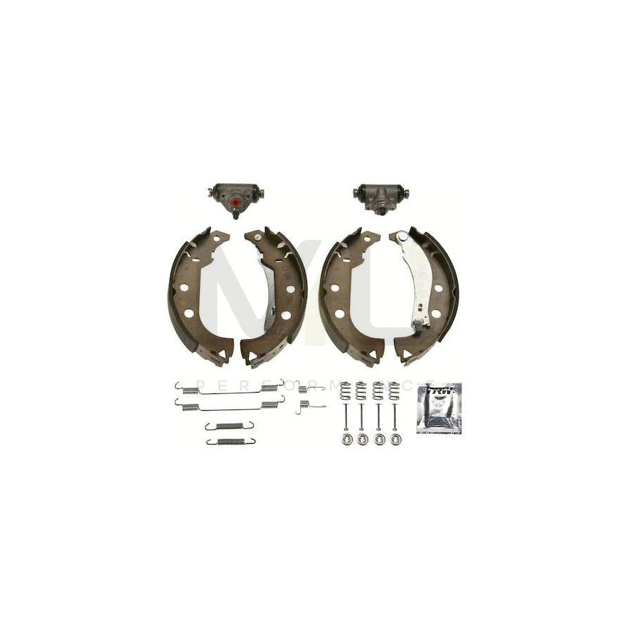 TRW Brake Kit BK1764 Brake Shoe Set with wheel brake cylinder