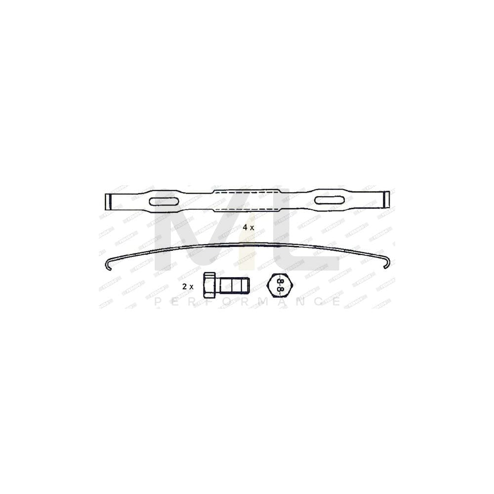 Ferodo Premier FCV1989BFE Brake Pad Set Prepared for Wear Indicator, With Accessories