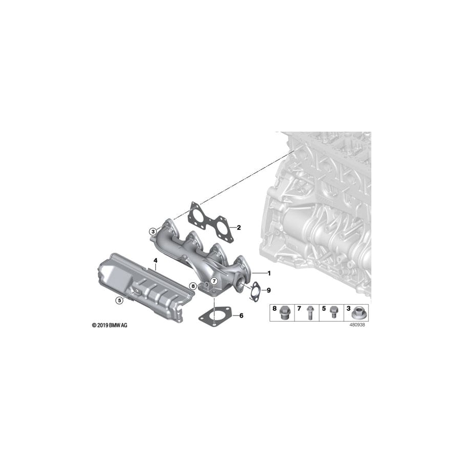 Genuine BMW 11627810182 F11 F20 E83 Exhaust Manifold (Inc. X3 28dX, 318dX & 316d)