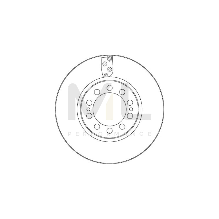 TRW DF5138S Brake Disc Vented - 1 piece