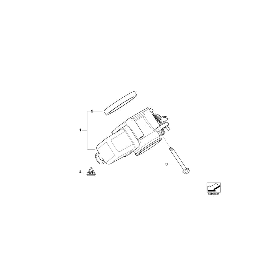 Genuine BMW 07119903867 E92 E93 E36 Hex Bolt With Washer M6X65-U1-ZNS3 (Inc. M5, 530xi & 325i)