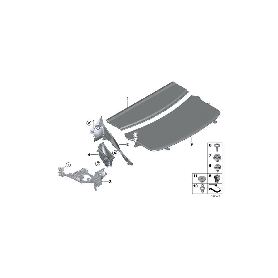 Genuine BMW 51477309530 Support, Shoulder, Front Right (Inc. 425d, 418d & 428i)