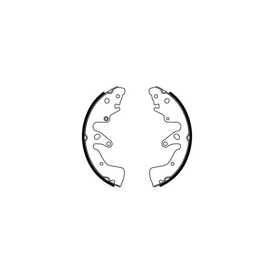 ABE C08026ABE Brake Shoe Set for Suzuki Grand Vitara II Off-Road (Jt, Te, Td)
