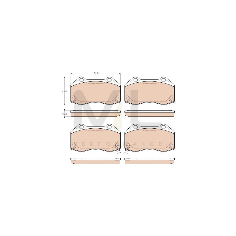 TRW Gdb1979 Brake Pad Set With Acoustic Wear Warning