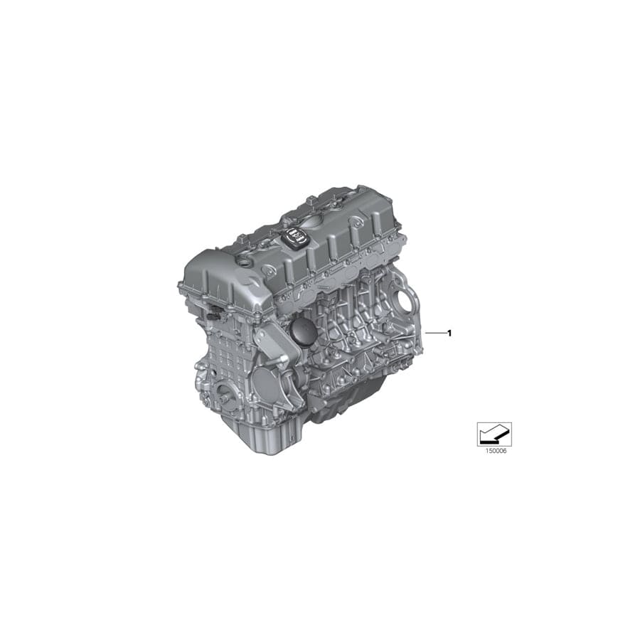 Genuine BMW 11002413123 F10 F06 Exch. Short Engine N55B30A (Inc. 535i & 640i)