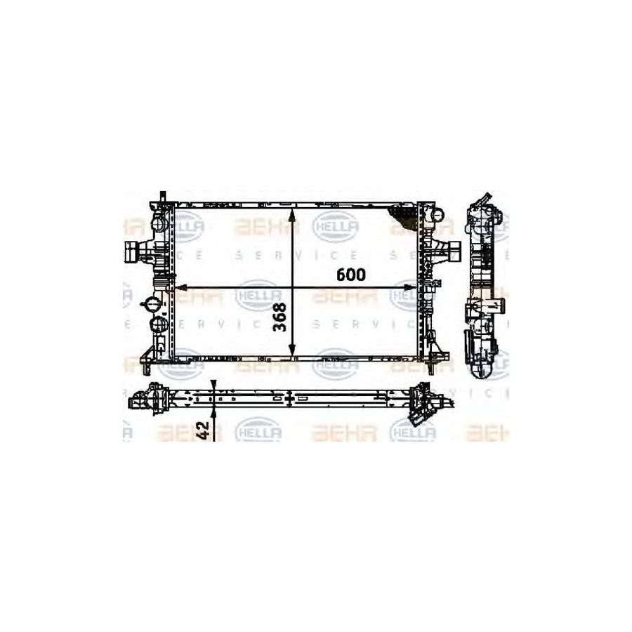 Hella 8MK 376 713-001 Engine Radiator