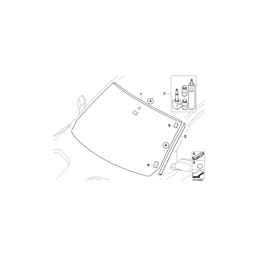 Genuine BMW 51313419454 E83 Mould. Part For Bottom Water Catch Strip (Inc. X3)