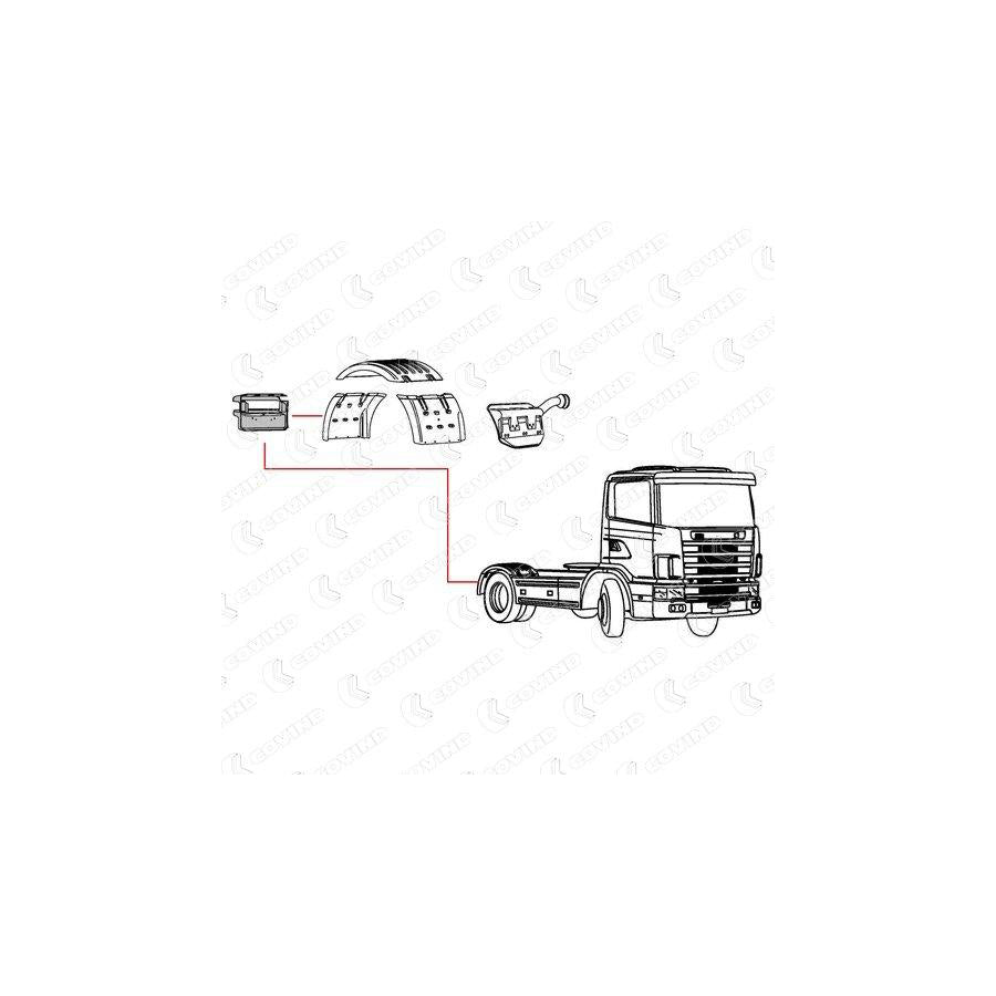 Covind Scr/522 Holder, Combination Rearlight